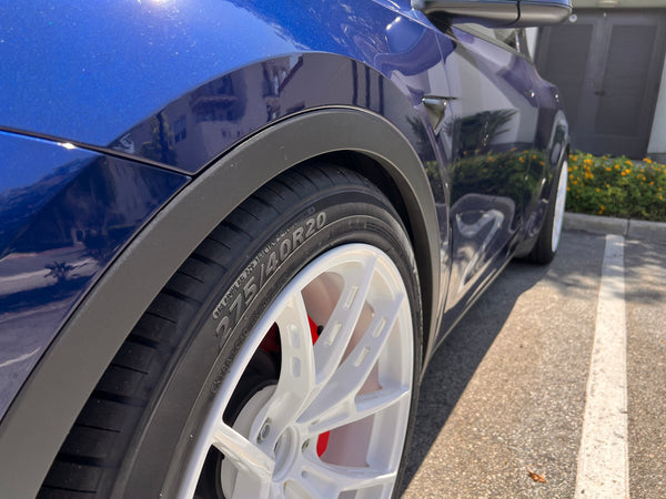 Used RVRN® MB373 Package – JDM White, Mounted on New Tires