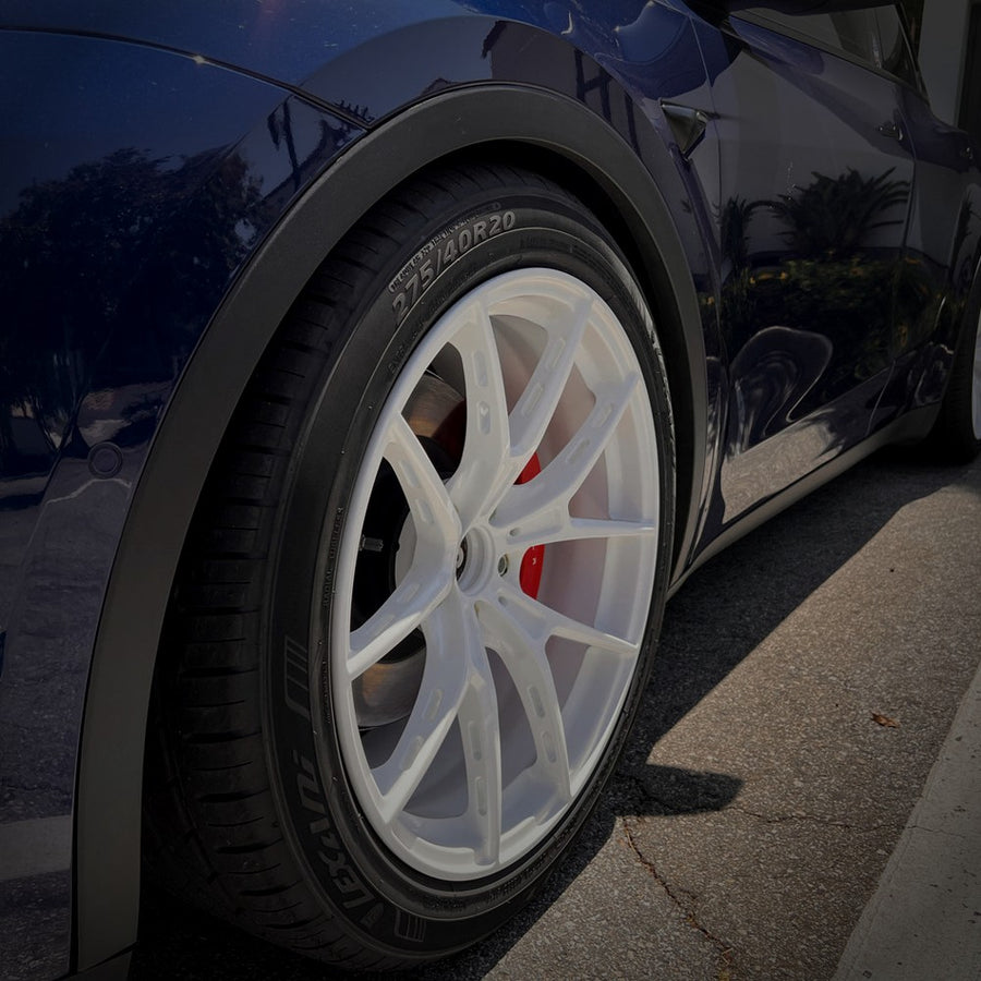 Used RVRN® MB373 Package – JDM White, Mounted on New Tires